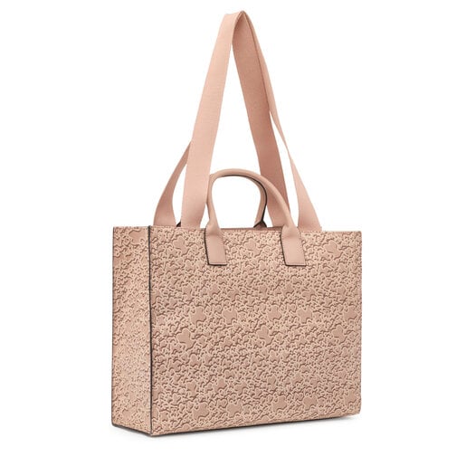 Large taupe-colored Amaya Shopping bag Kaos Mini Evolution