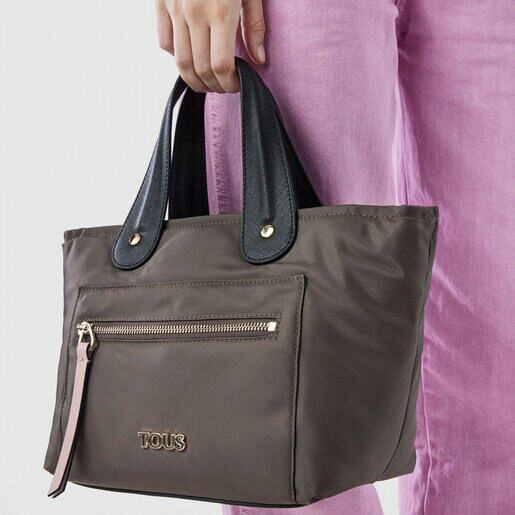 Small khaki Shelby Tote bag