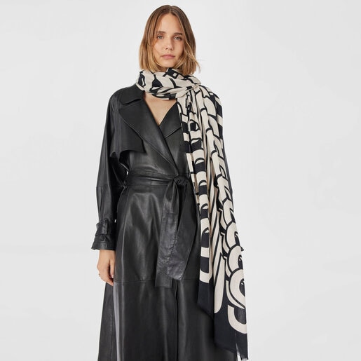 Black and white modal TOUS Vera Foulard