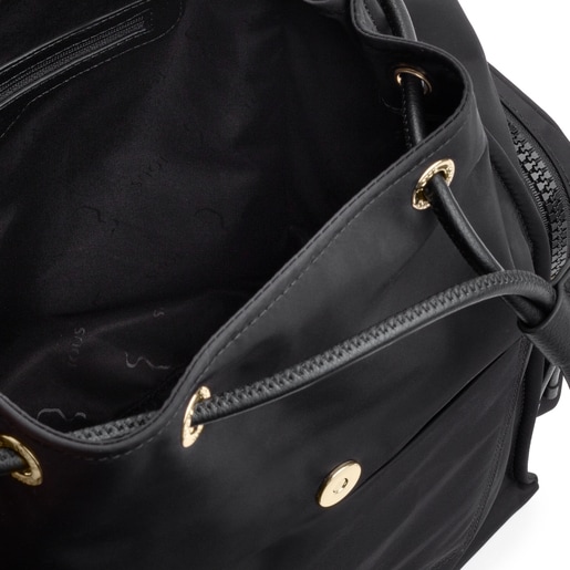 Mochila Doromy negro y burdeos