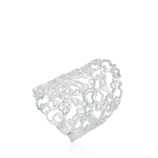 Anillo tous milosos plata clearance