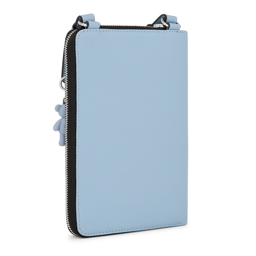 Pochette de téléphone portable à bandoulière avec portefeuille TOUS La Rue bleue