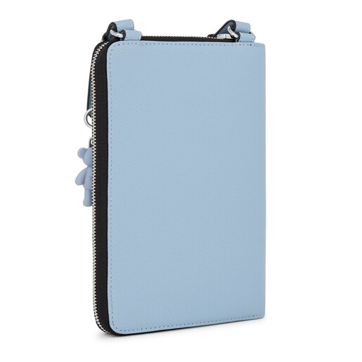 Blue TOUS La Rue Hanging Phone Pouch with Wallet