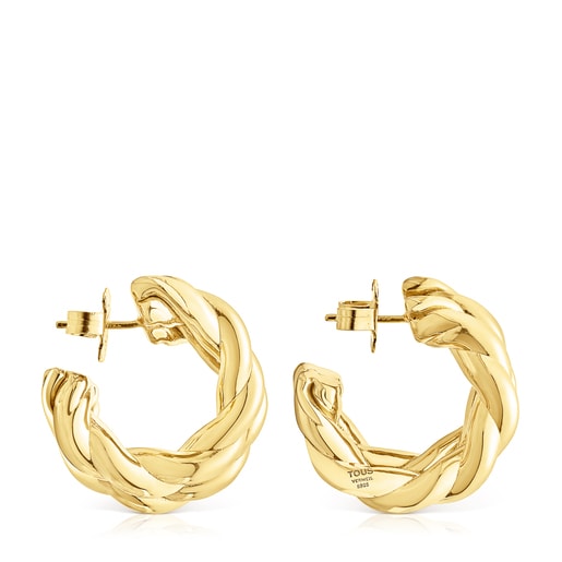 Boucles d'oreilles doubles Twisted