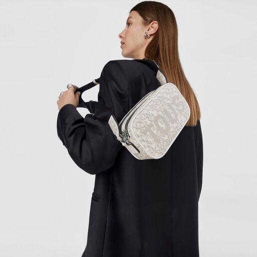 תיק צד בסגנון כתבים Kaos Mini Evolution בצבע אפור