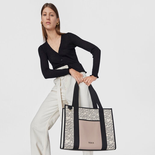 Shopping grande Amaya beige TOUS Kaos Mini Evolution