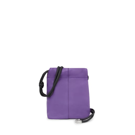 Mini bolso lila de piel TOUS Cloud