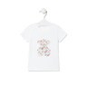 Girls beach t-shirt in Logo multicolour