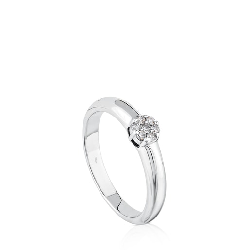 White Gold Ring with Diamonds 0.10ct TOUS Diamonds | TOUS