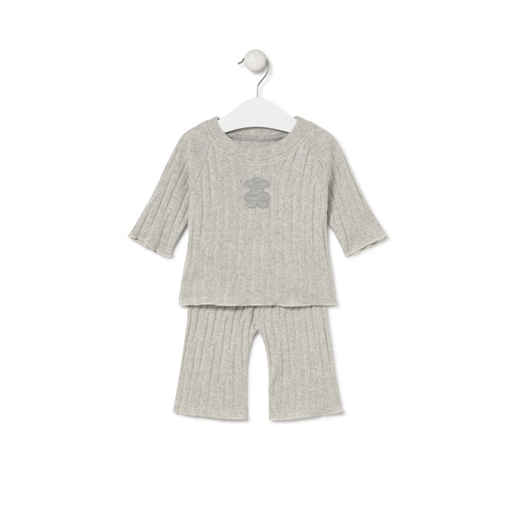 Baby outfit in Mini grey