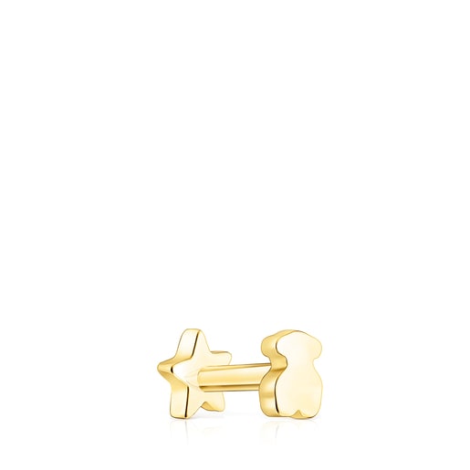 Gold TOUS Basics star ear Piercing