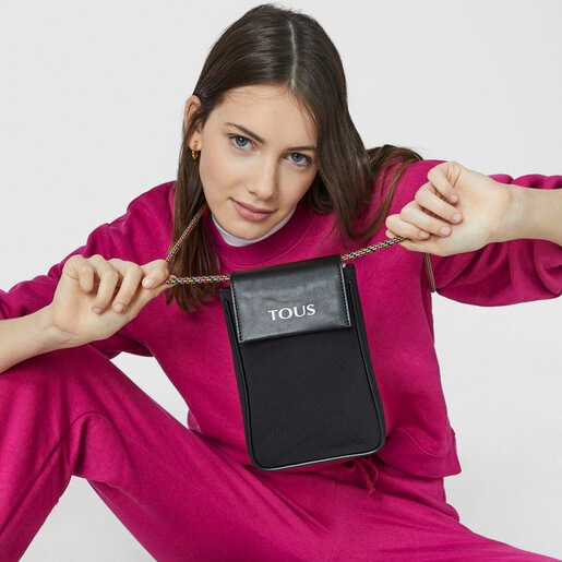 תיק יד TOUS Empire Cotton מיני בצבע שחור