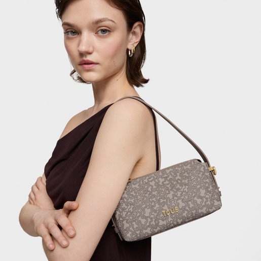 Taupe-colored Minibag Kaos Mini Lines