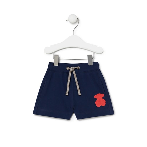 Bermudas piqué de menino Casual azul marinho