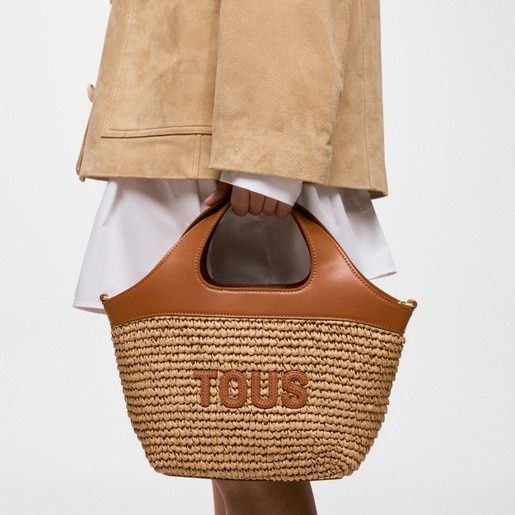 Cabas camel moyen TOUS Lirio Rafia