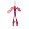 Fuchsia-colored TOUS Logo Rope Key ring