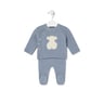 Conjunto de bebé de recién nacido Tricot azul