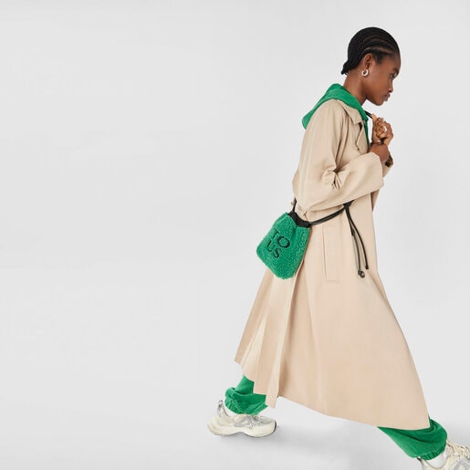 グリーンカラーのミニバッグ TOUS Empire Fur