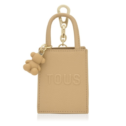 Sand-colored Pop minibag Key ring Audree