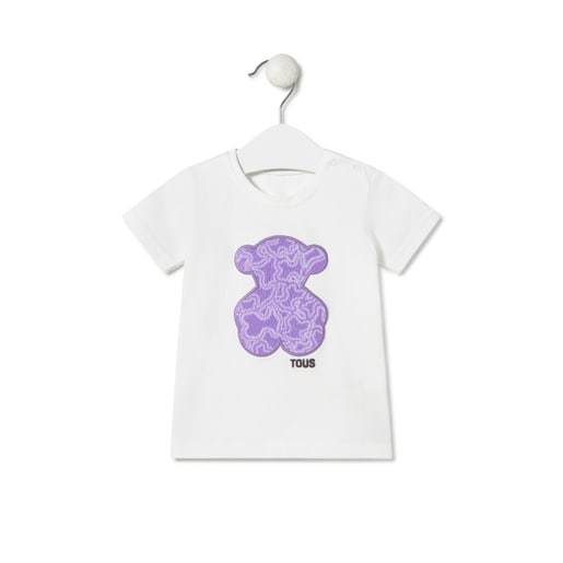 Camiseta de playa de niña MKaos lila