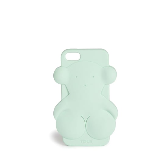 Funda de mòbil iPhone 5 Rubber Bear de color turqueta