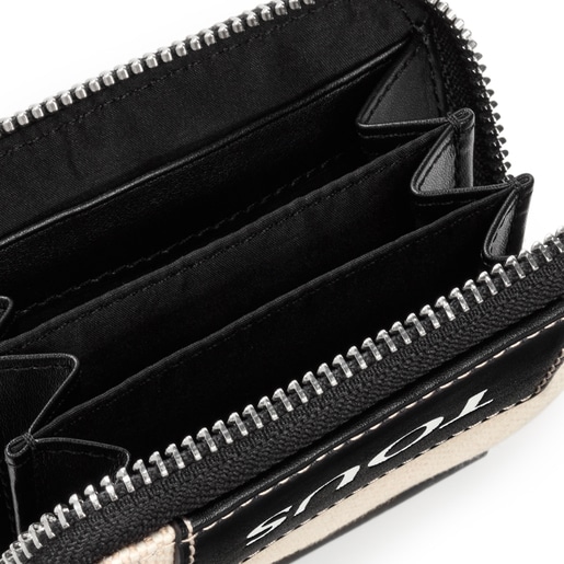 Medium beige TOUS Empire Cotton Change purse