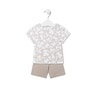 Terry cloth baby outfit in Kaos beige