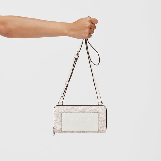 グレーのウォレット＆携帯電話ケース Kaos Mini Evolution