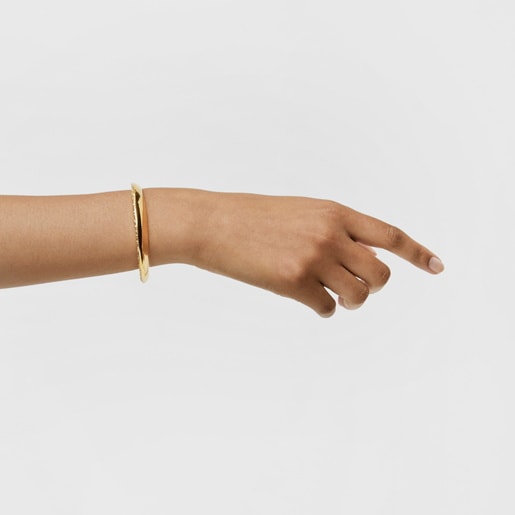 Bracelet with 18kt gold plating over silver Dybe