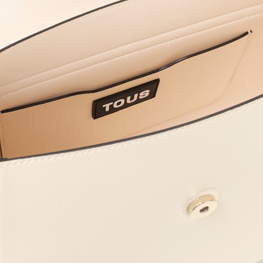 حقيبة واسعة متوسطة الحجم باللون البيج من تشكيلة TOUS Lucia