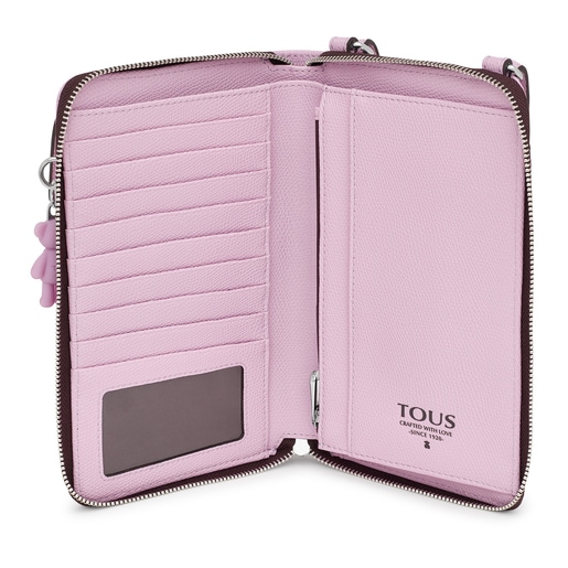 Portamóvil colgante con billetera malva TOUS Funny