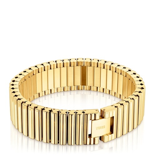 18 mm gold-colored steel link Bracelet TOUS 1950