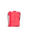 Fluorescent pink and brown TOUS Damas Mini handbag