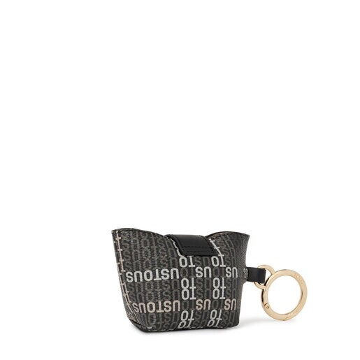 Mini colgante negro con bolsa interior TOUS Cecilia