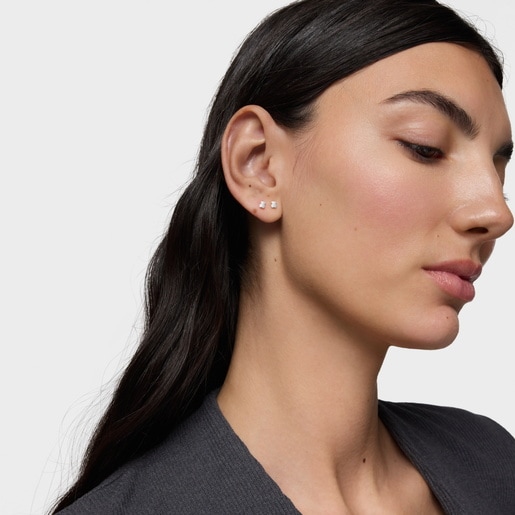 أقراط TOUS Baby من الذهب الأبيض