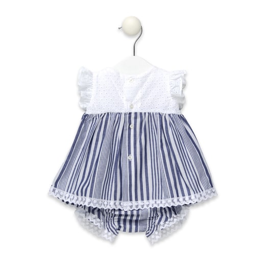Juls striped dress with knickers
