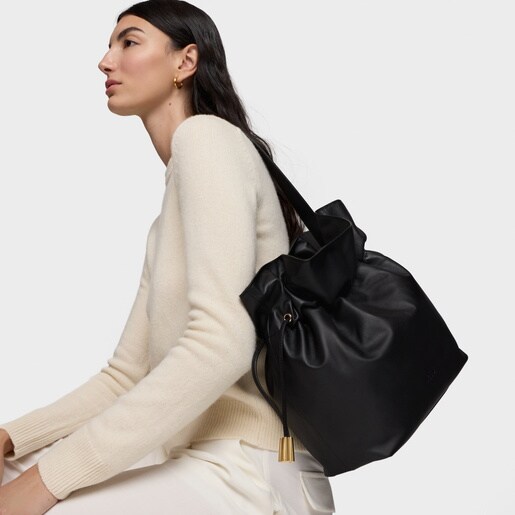 Bombonera negra mediana Tous Heritage