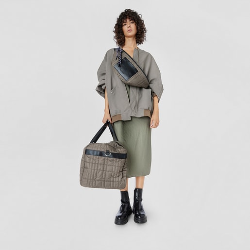 Sac shopping TOUS On The Go grand kaki