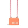 Orange Hanging change purse TOUS Carol