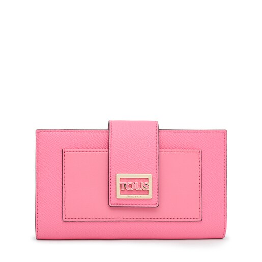 Large pink TOUS Funny Pocket wallet