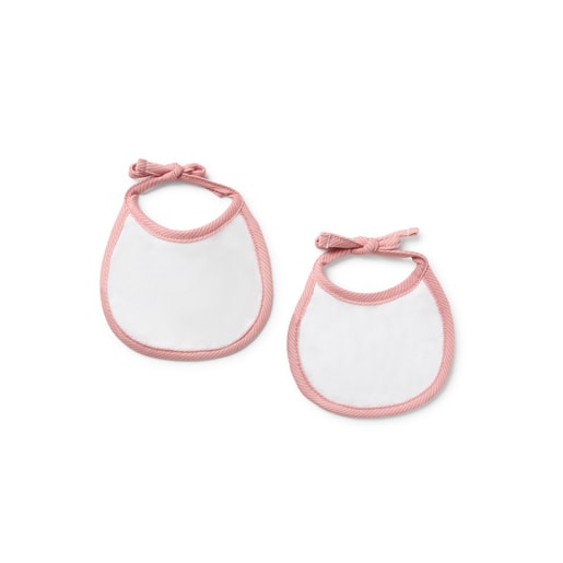 Baby bib set in Colors pink