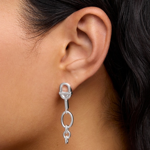 Long silver Earrings TOUS MANIFESTO