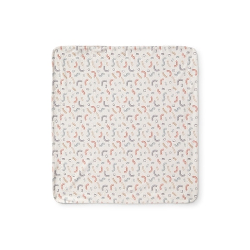 Short-pile fleece baby blanket in Arc unique