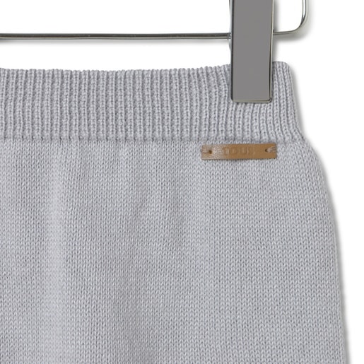 Conjunt de punt per a nadó Tricot de ratlles gris