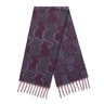Large dark gray and burgundy Muffler TOUS Bear Waves