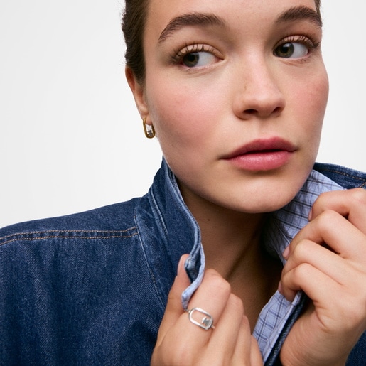 Two-tone Hoop earrings TOUS Camille