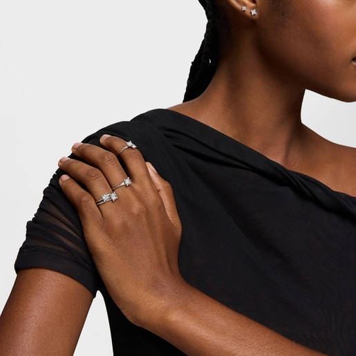 Anillo solitario de platino con diamante creado en laboratorio 0,37 ct Shine LGD