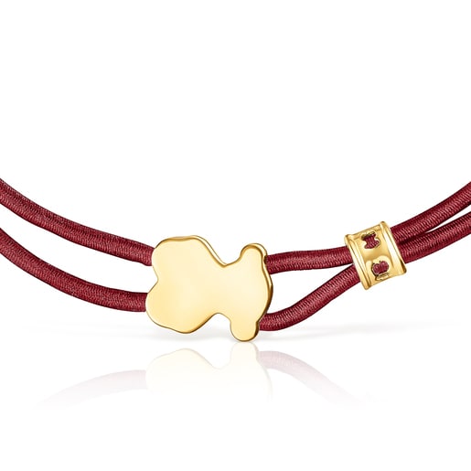 Burgundy Sweet Dolls Elastic bracelet