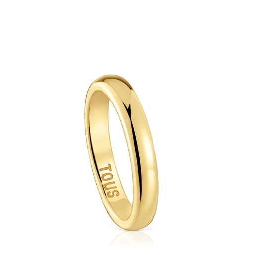 Anell aliança de casament d'or mitja canya 3,8 mm TOUS Alianzas