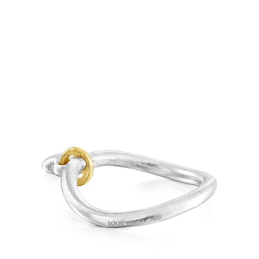 Tous Luah – Prsten ze žlutého stříbra Vermeil a stříbra s motivem srdce